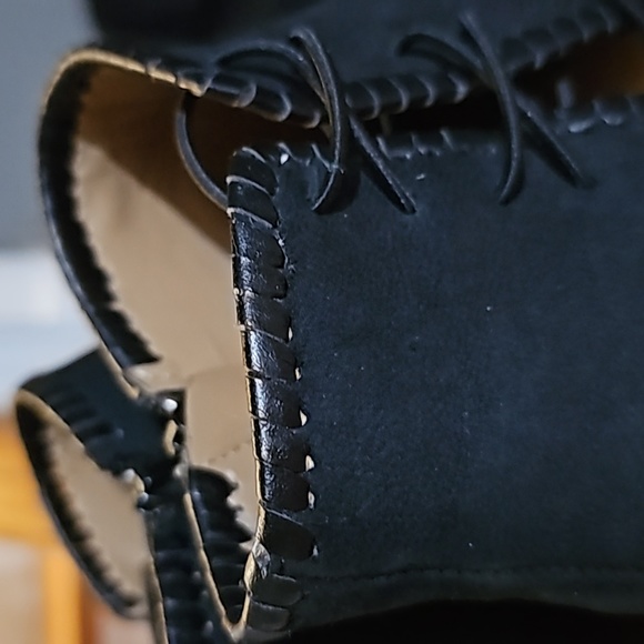 Jack Rogers Reagan Black Suede Ankle Boots - Picture 5 of 8